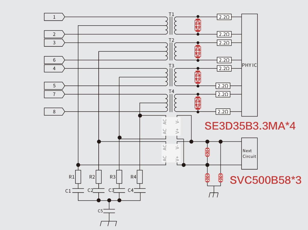 POE interface anti-surge application block diagram